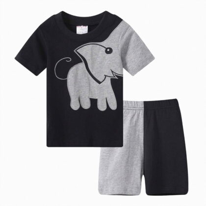 UAYOTSE Toddler Boy Summer Clothes Outfits Kids Cotton Short Sleeve Shirt Shorts Set 2 7 Years,Sizes 4-5 Years