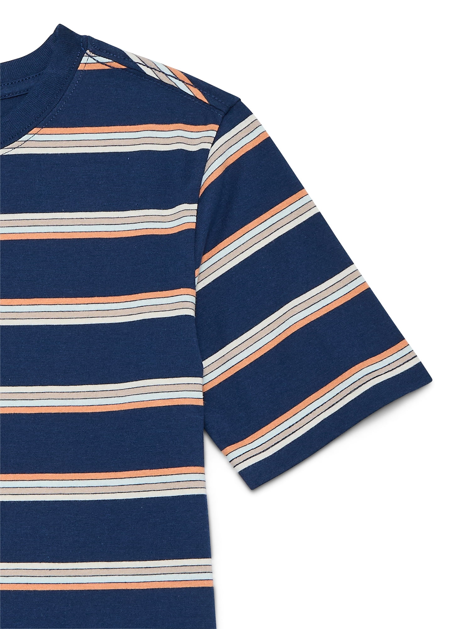 Wonder Nation Boys Short Sleeve Stripe T-Shirt, Sizes 4-18 & Husky - Image 3