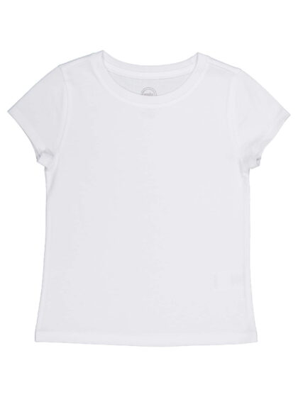 Wonder Nation Girls Kid Tough Tee with Short Sleeves, Sizes 4-18 & Plus
