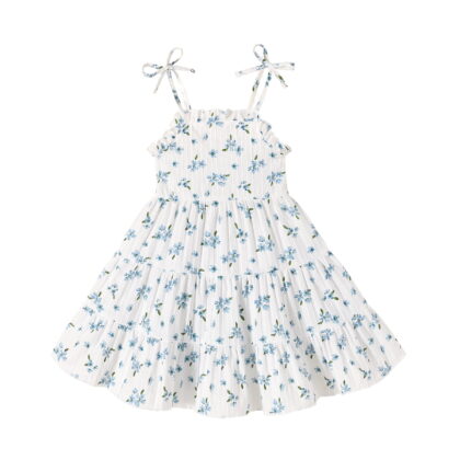 Younger Tree Baby Girl Dress Kid Sleeveless Sling Princess Beach Dresses Summer Clothes for 3-4T