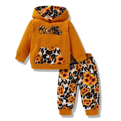 Younger Tree Toddler Baby Girl Fall Sweatshirt Clothes Kid Long Sleeve Hoodie Sweatsuit for 12-18 Months