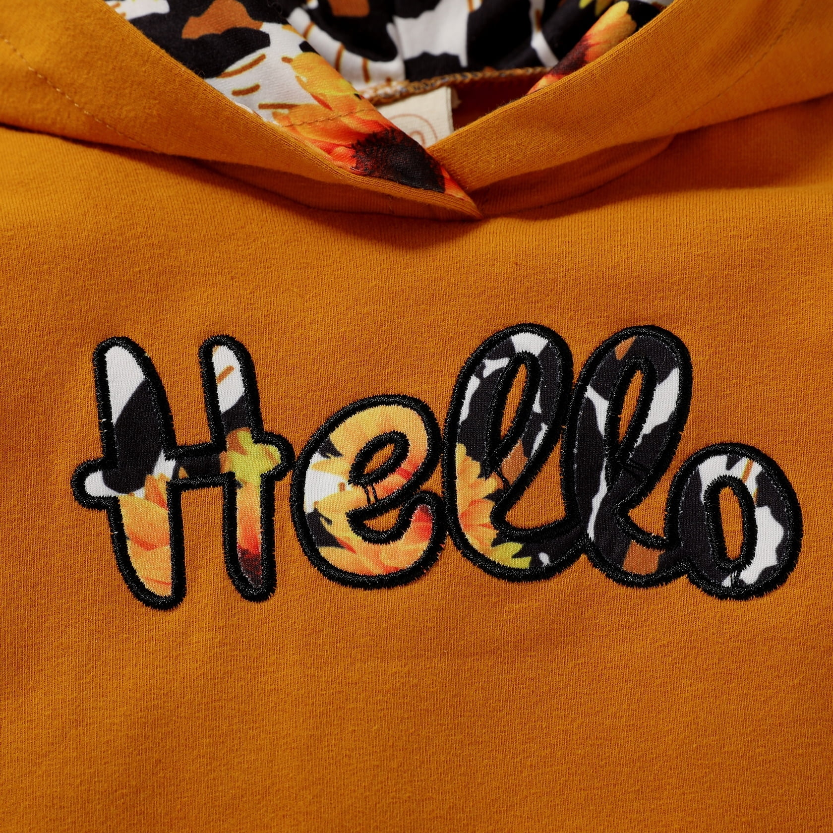 Younger Tree Toddler Baby Girl Fall Sweatshirt Clothes Kid Long Sleeve Hoodie Sweatsuit for 12-18 Months - Image 2