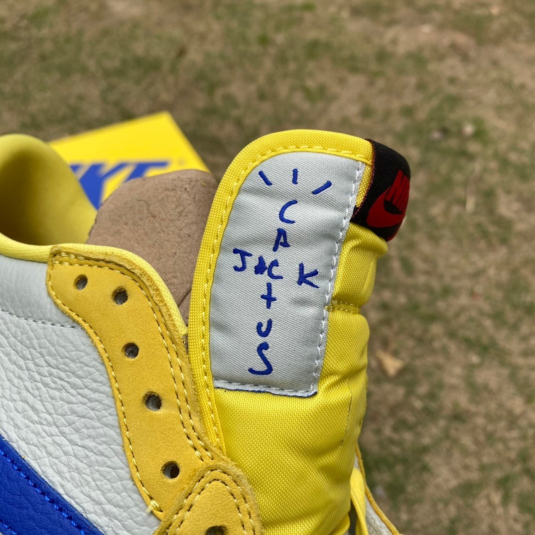 aj1 T1 ⚡️Travis Scott x Air Jordan 1 Low Canary DZ4137-7 - Image 13