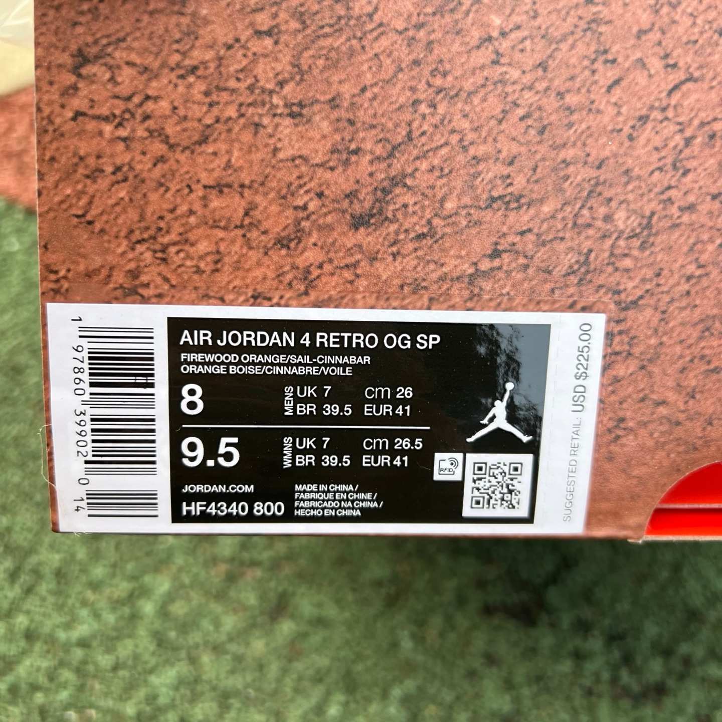 FF aj4 Nigel Sylvester × Jordan Air Jordan 4 Retro Nigel 'Brick by Brick' HF4340-800 - Image 2