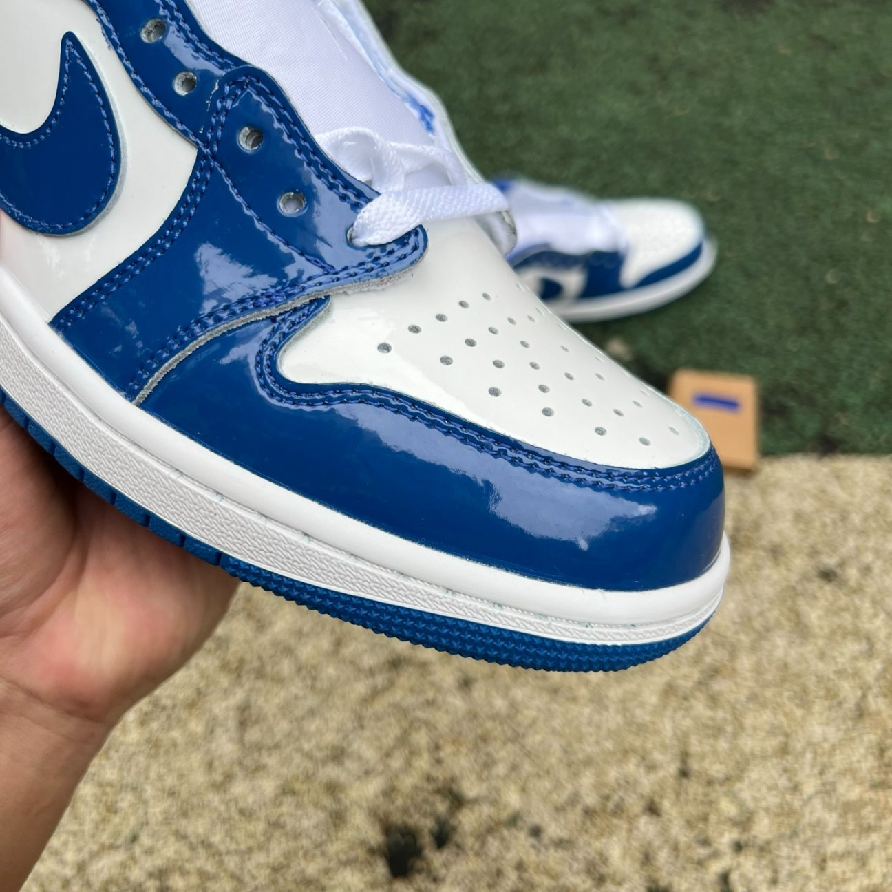 ‼️aj1 Air Jordan 1 Low OG Storm Blue HQ6998-104 - Image 4