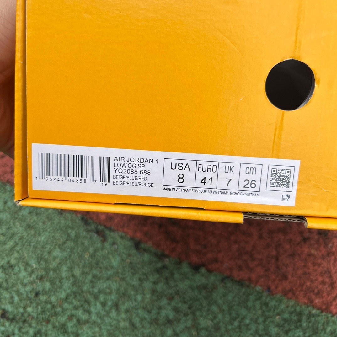 aj1 LV Louis vuitton x Travis Scott x Air Jordan 1 Low YQ2088-688 - Image 2