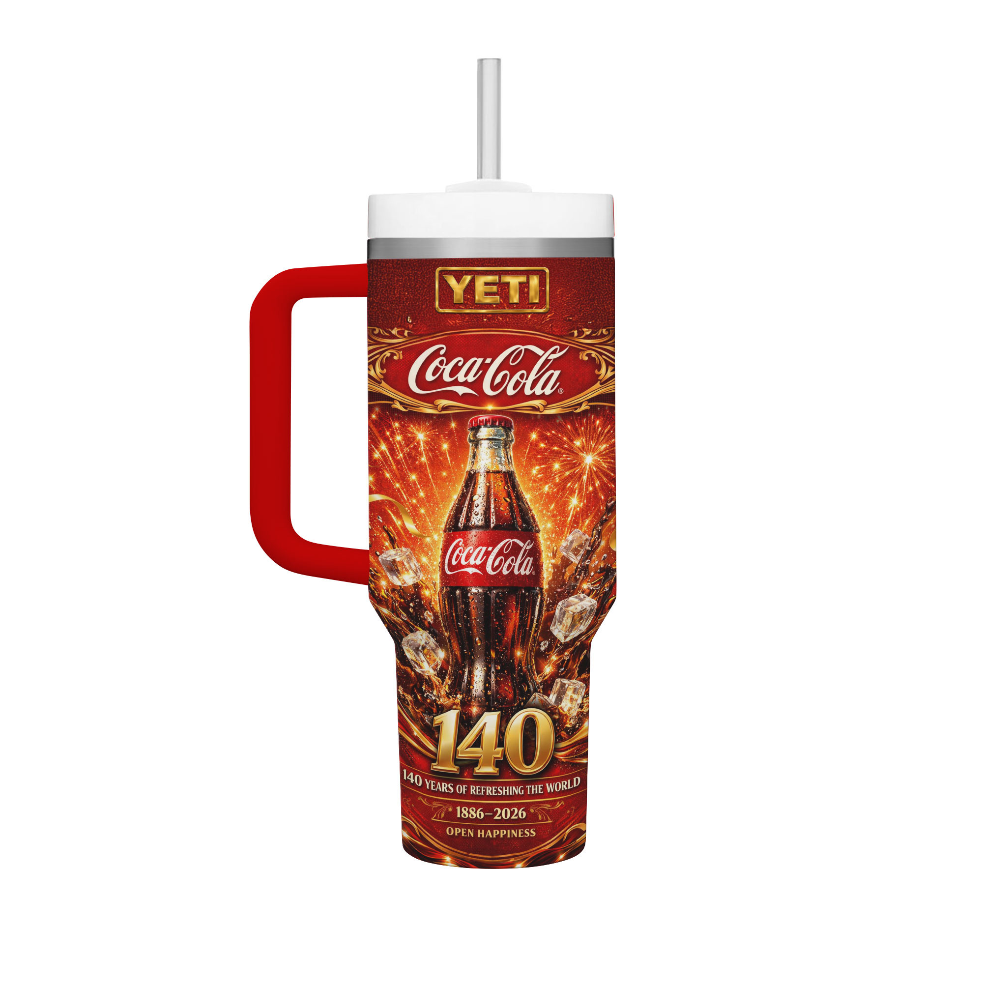 Premium 40oz Tumbler with Handle - Recycled Stainless Steel, Double-Wall Vacuum Insulated - Image 2