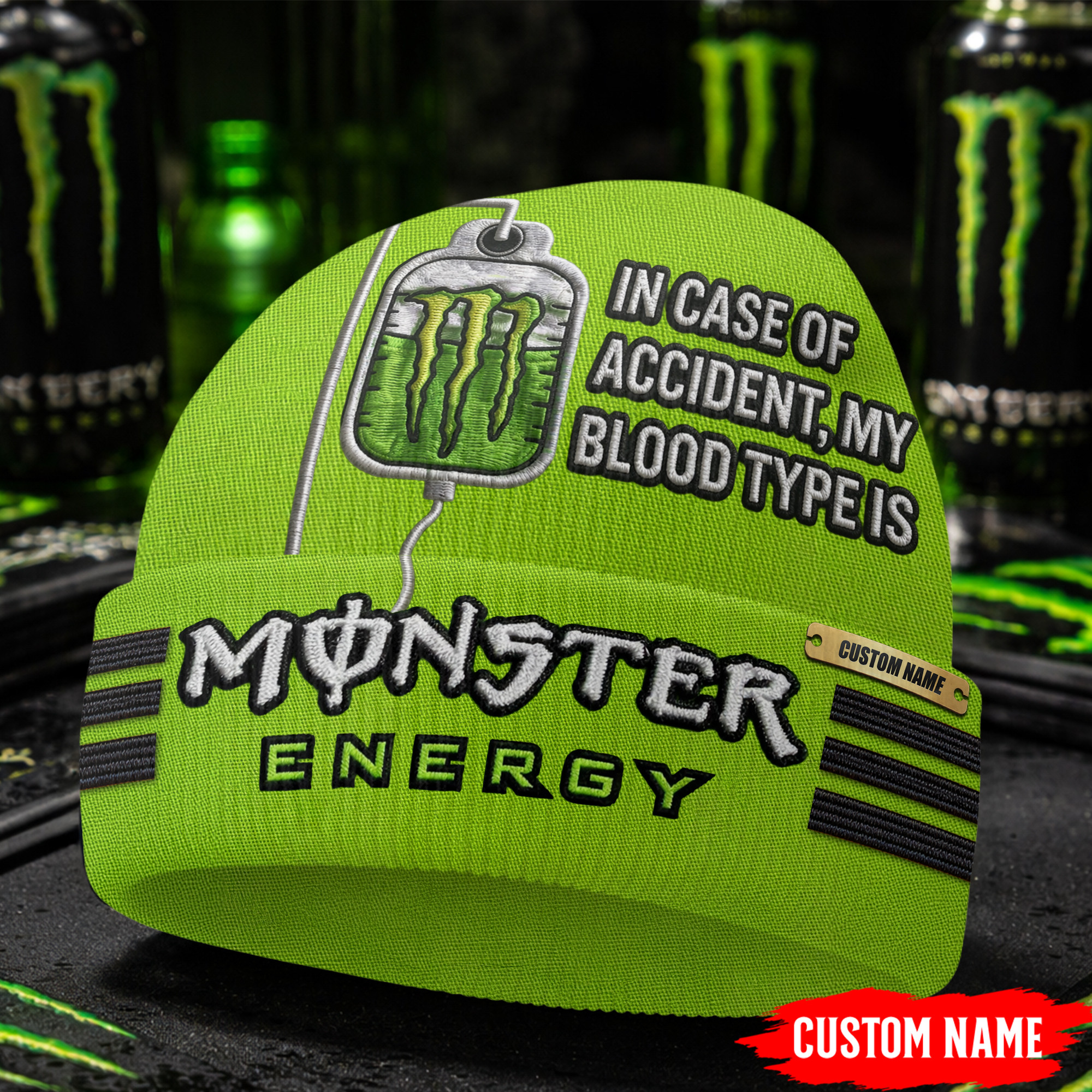 Monster Energy Premium Beanie Hat - Stretchable, Warm, Unisex - Image 2
