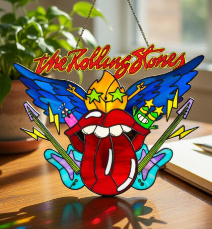 Rolling Stones Suncatcher Window Decoration Acrylic