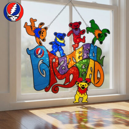 Grateful Dead Suncatcher Window Decoration Acrylic Hanging Ornament