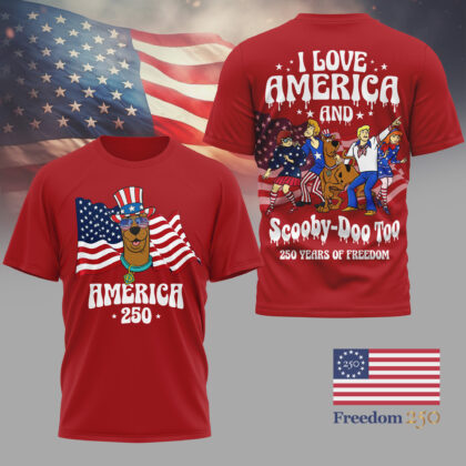 Scooby Doo 250 Years Of Freedom 3D All Over Print T-Shirt