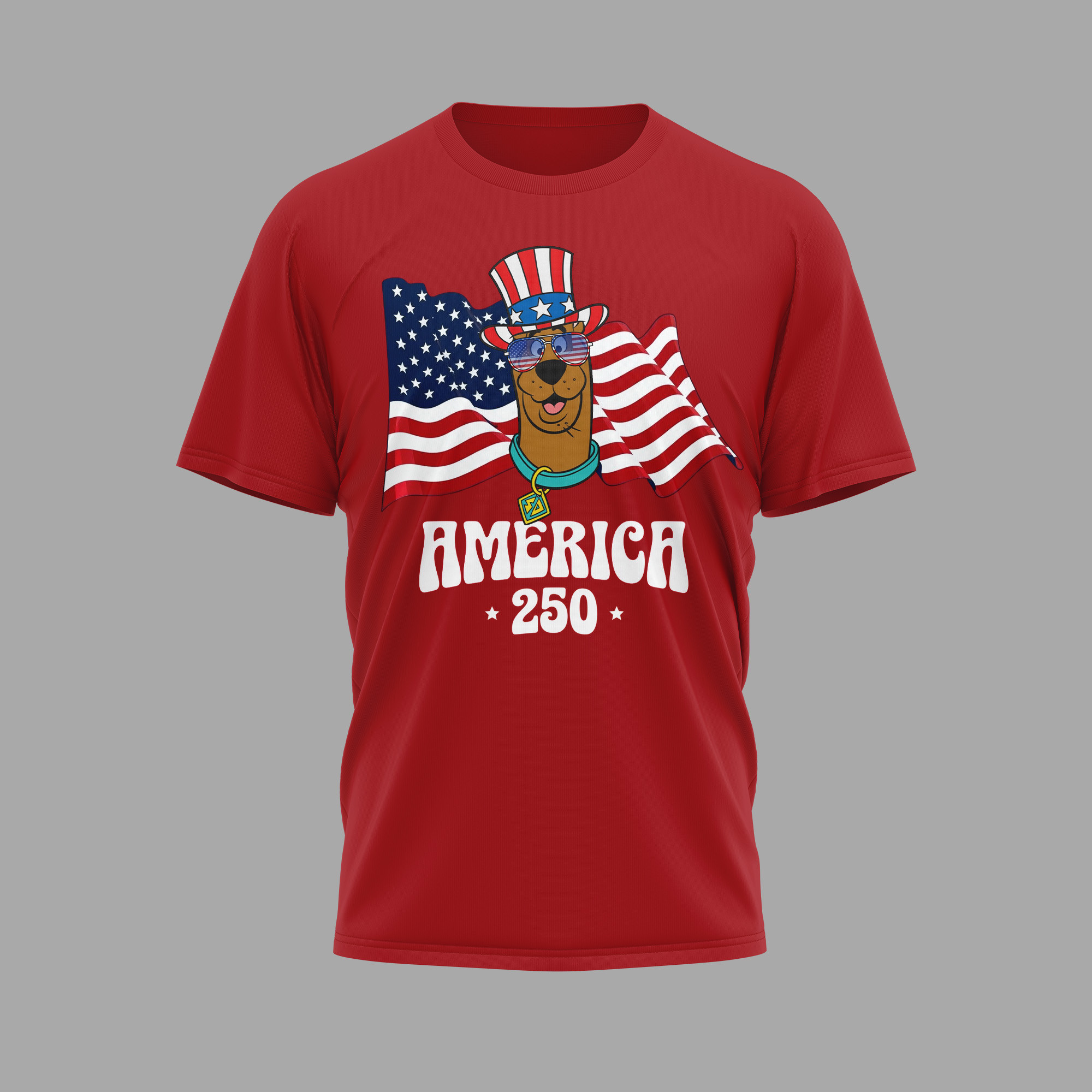 Scooby Doo 250 Years Of Freedom 3D All Over Print T-Shirt - Image 3