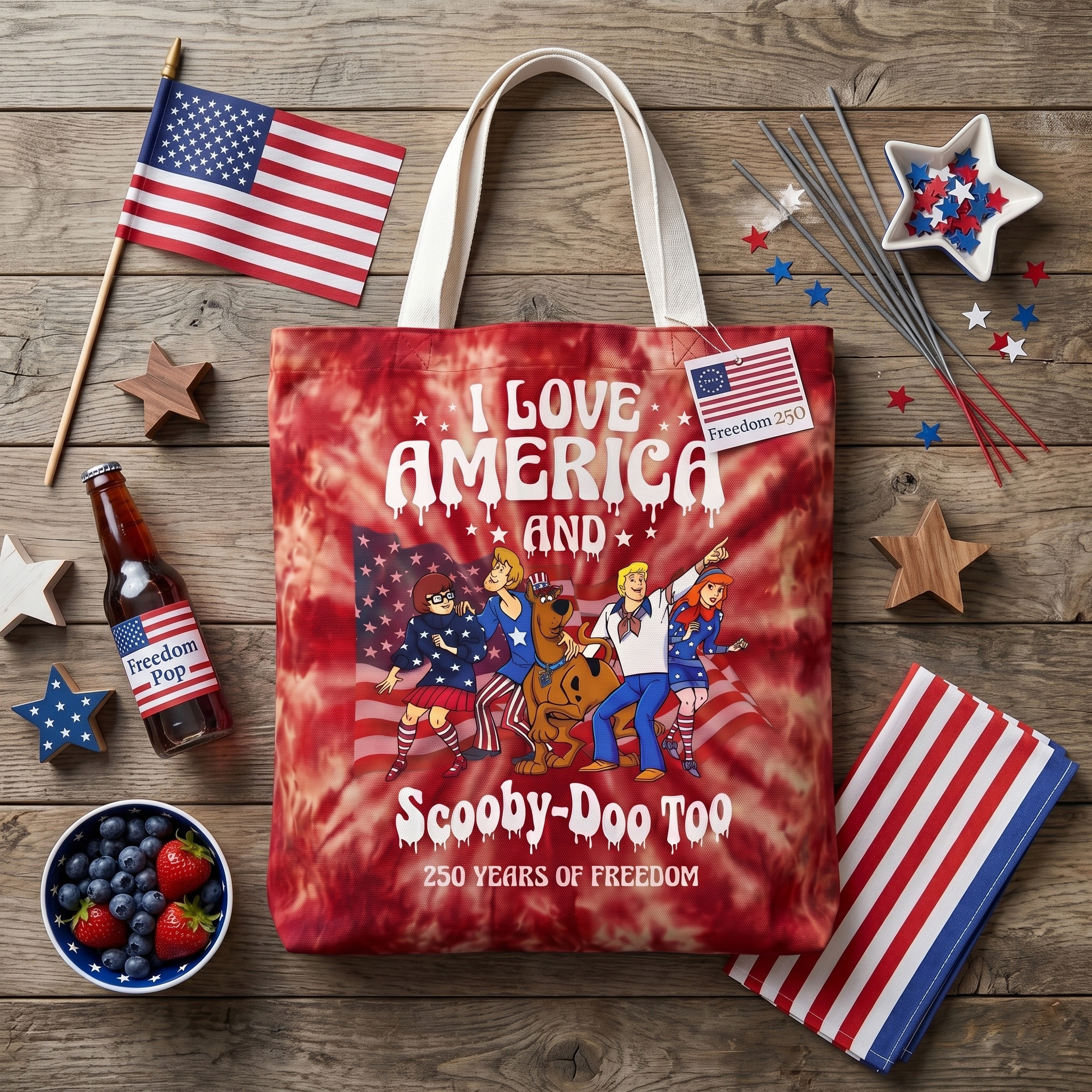 Scooby Doo Tote Bag NY - Canvas Shoulder Bag - Image 2