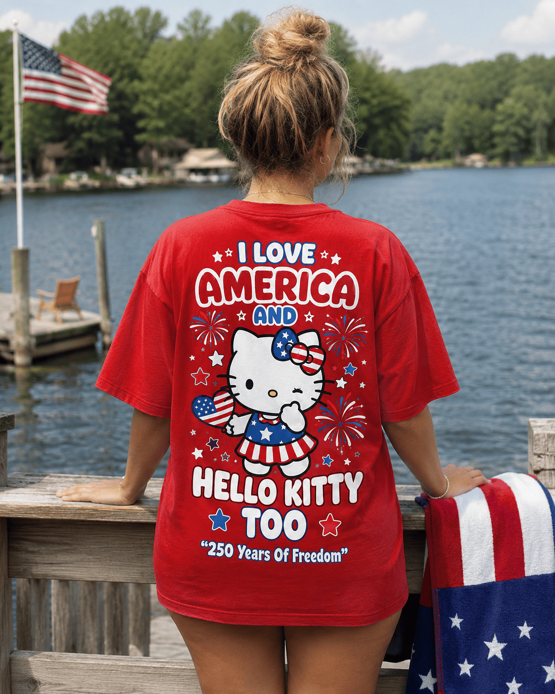 HLKT 250 Years of Freedom All Over Print T-Shirt - Image 5