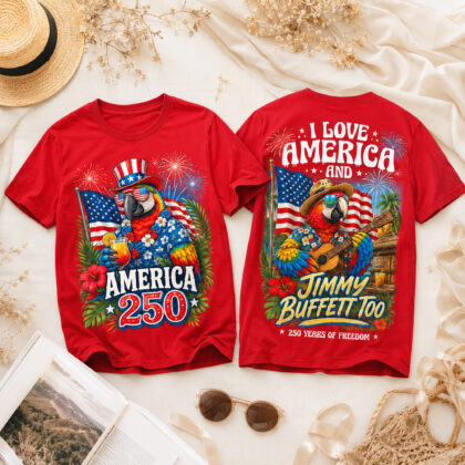 Jimmy Buffett 250 Years Of Freedom 3D Print T-Shirt