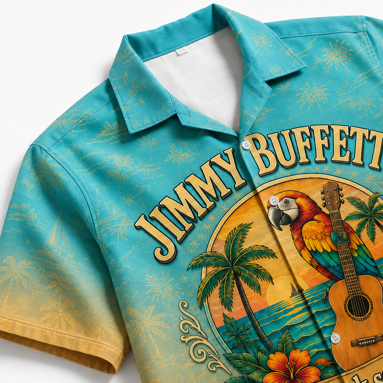 Jimmy Buffett Hawaiian Shirt for Men and Women – Polyester Spandex Blend - Image 3