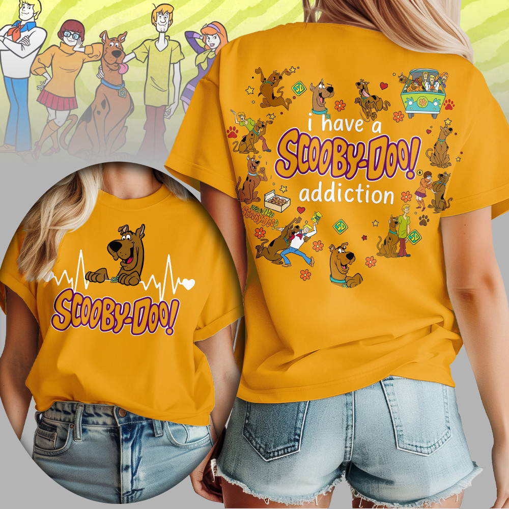Scooby Doo All Over Print T-Shirt - 100% Spun Polyester - Image 3