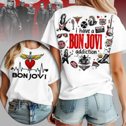 Bon Jovi Women's T-Shirt - Premium Polyester