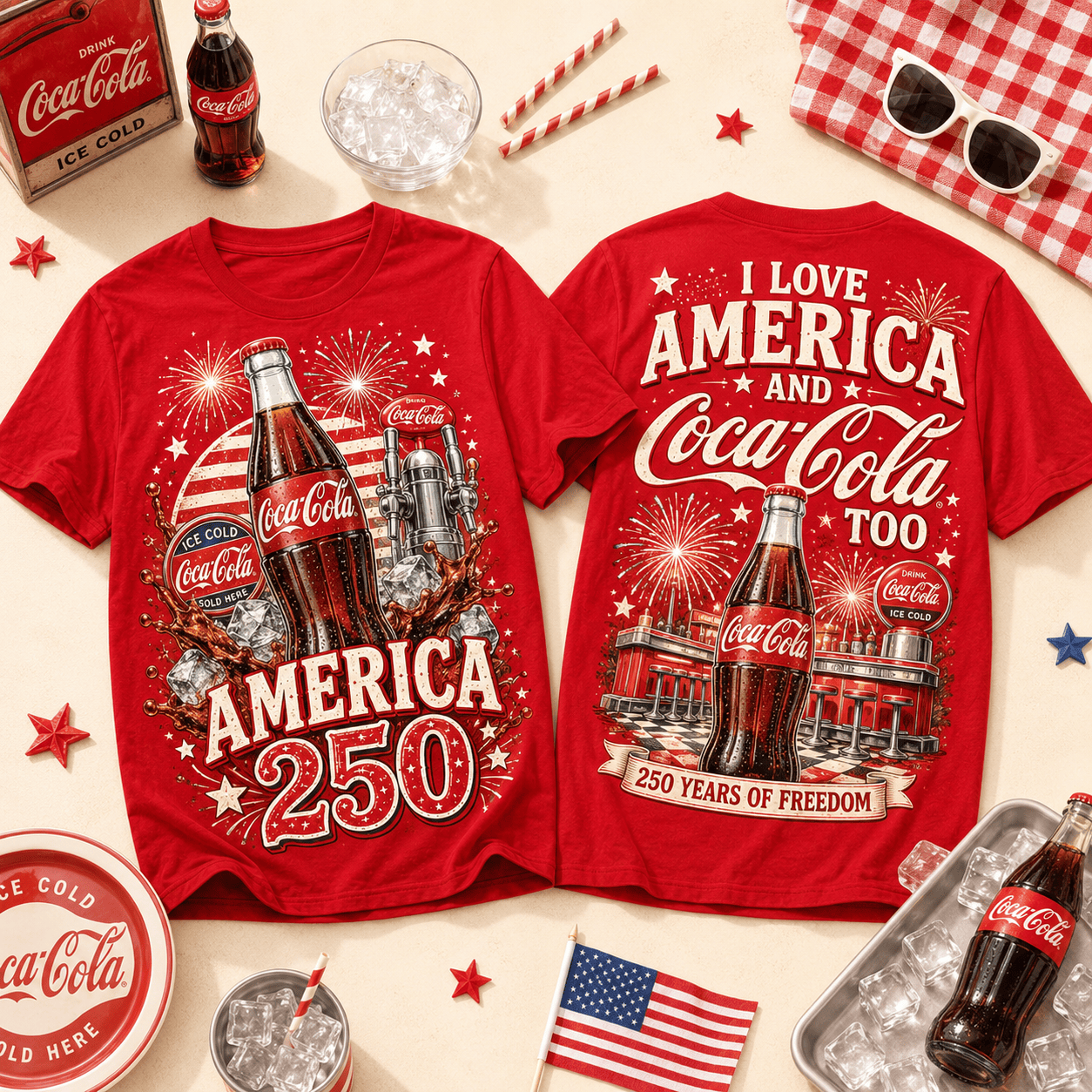 CCCL 250 Years Of Freedom 3D T-Shirt - All-Over Print