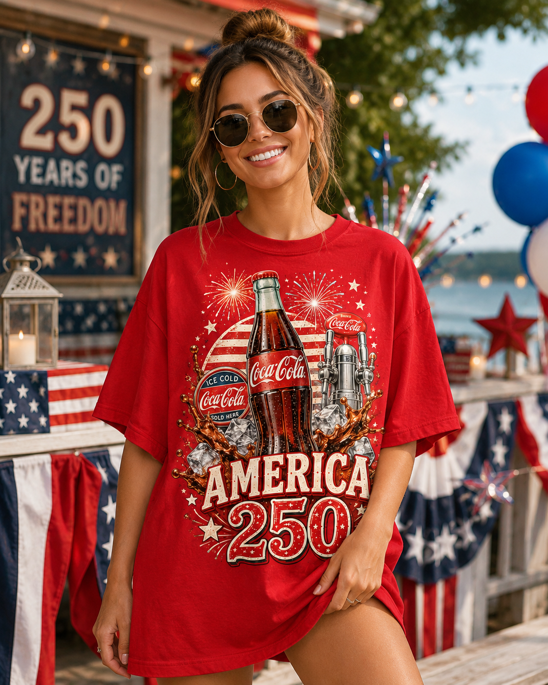 CCCL 250 Years Of Freedom 3D T-Shirt - All-Over Print - Image 2