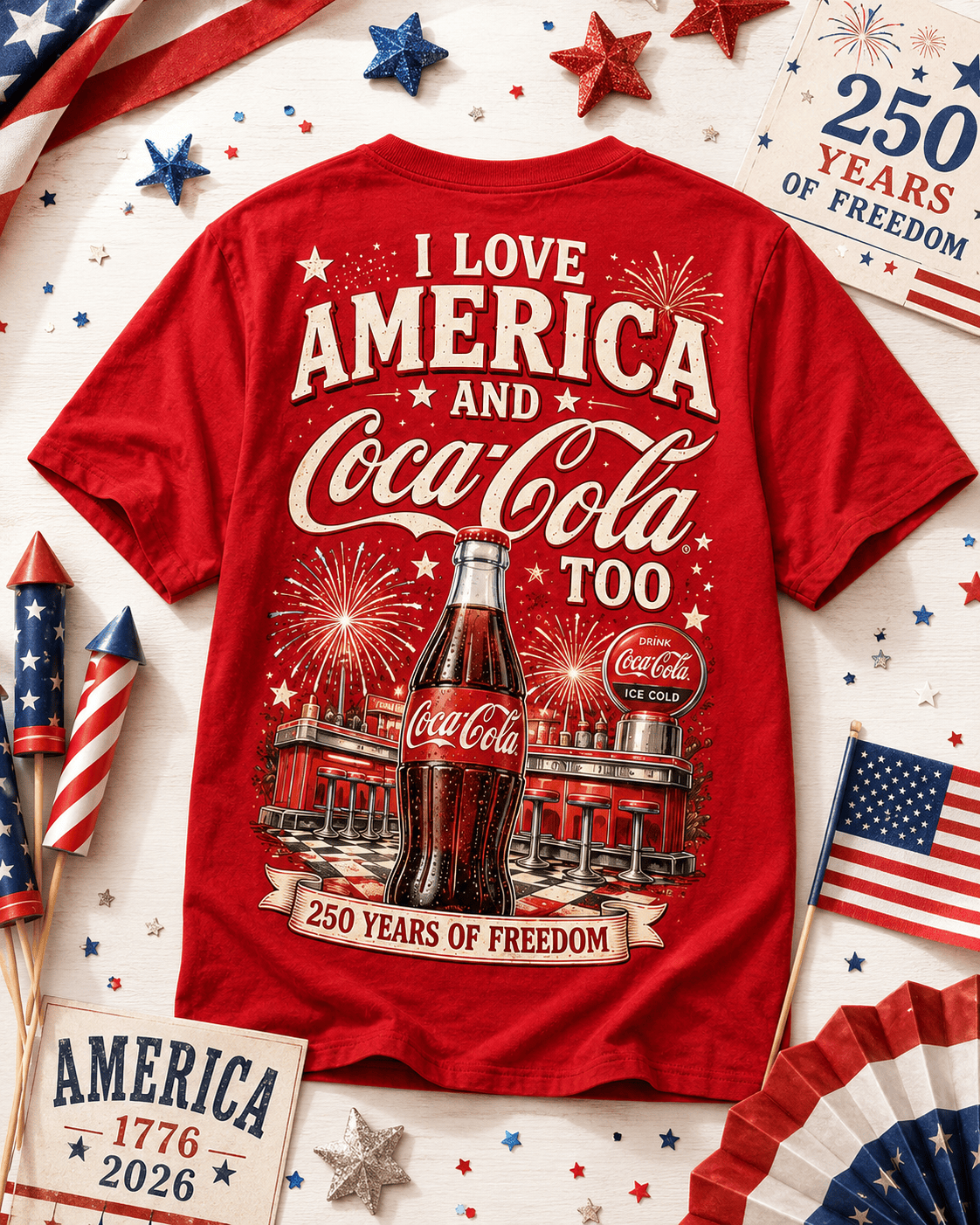 CCCL 250 Years Of Freedom 3D T-Shirt - All-Over Print - Image 5