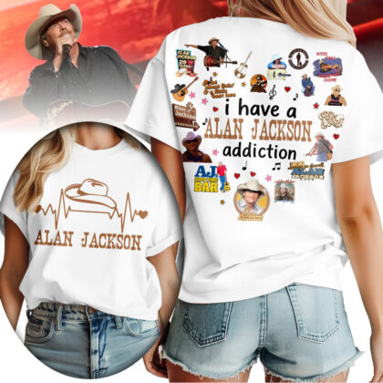 Alan Jackson All-Over Print T-Shirt - Premium Polyester-Cotton Blend