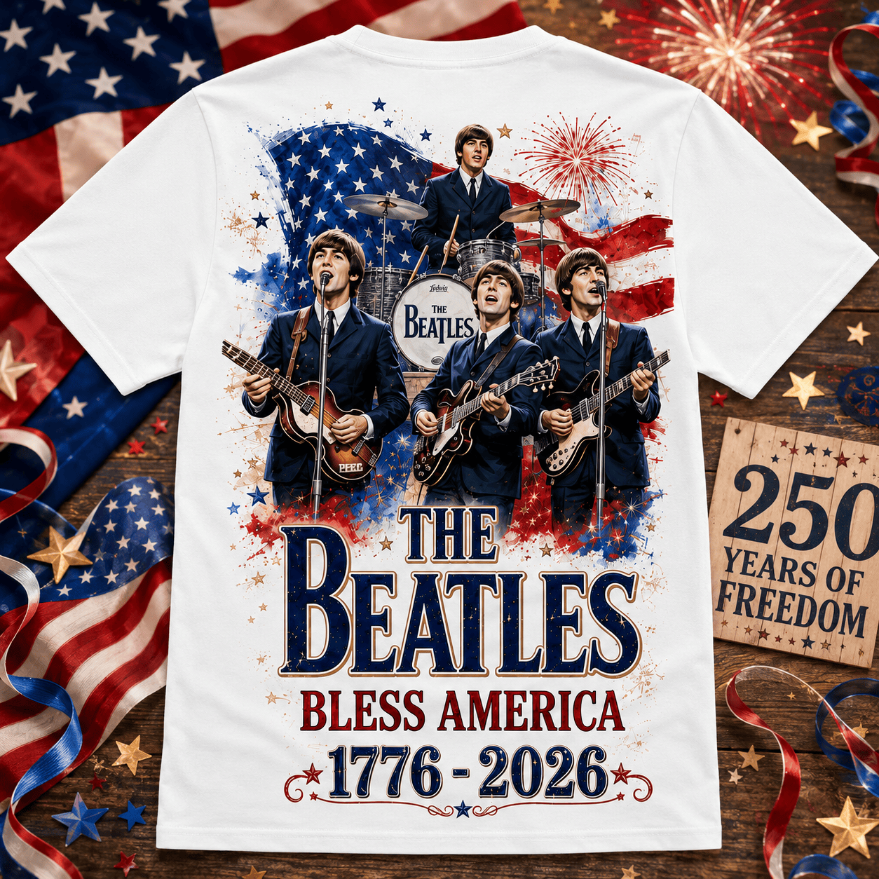 TBTL America 250 3D Shirt NY - Premium All-Over Print T-Shirt - Image 3