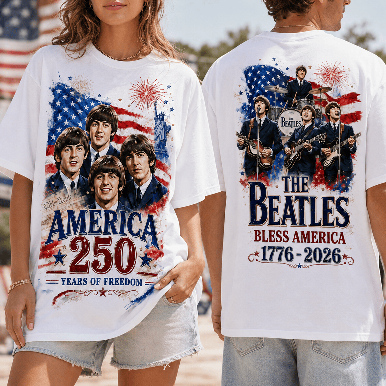 TBTL America 250 3D Shirt NY - Premium All-Over Print T-Shirt