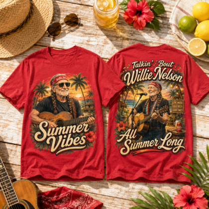 Willie Nelson Summer Vibes 3D All-Over Print T-Shirt