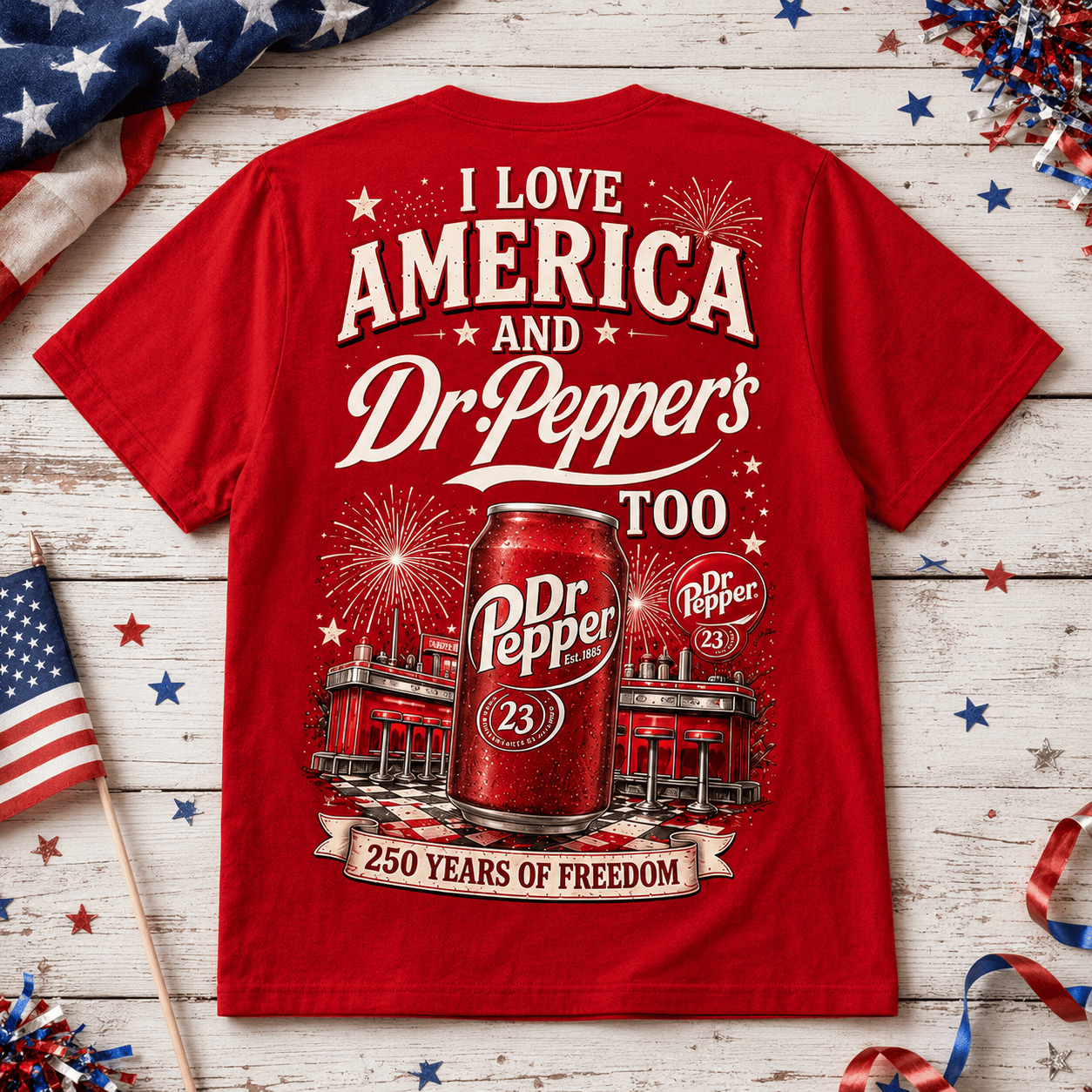 DPR 250 Years of Freedom All-Over Print T-Shirt - Image 3