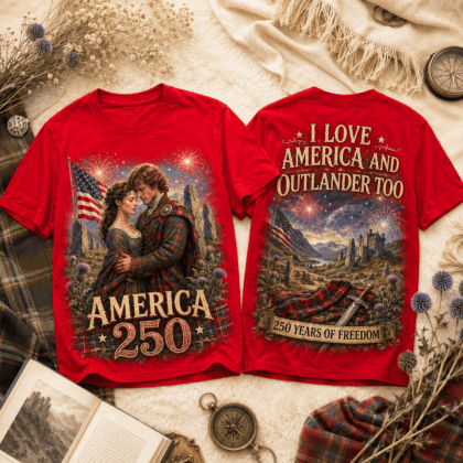Outlander Premium OTL 250 Years Of Freedom 3D All-Over Print T-Shirt