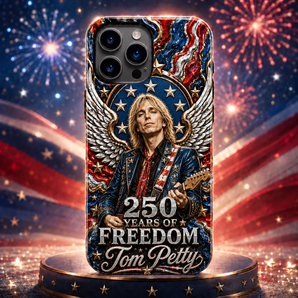 TPT 250 Years of Freedom Phone Case for iPhone 14, 13, 12, 11, Samsung - Silicone