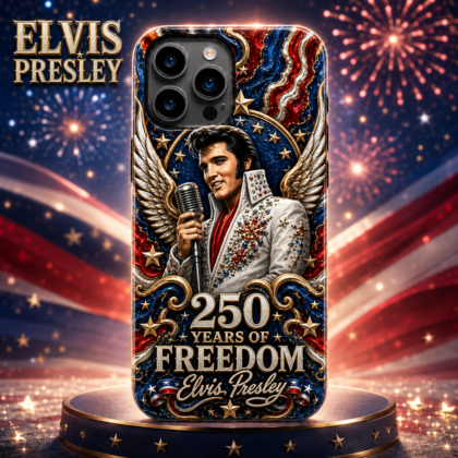 Elvis Presley 250 Years of Freedom Phone Case for iPhone Samsung