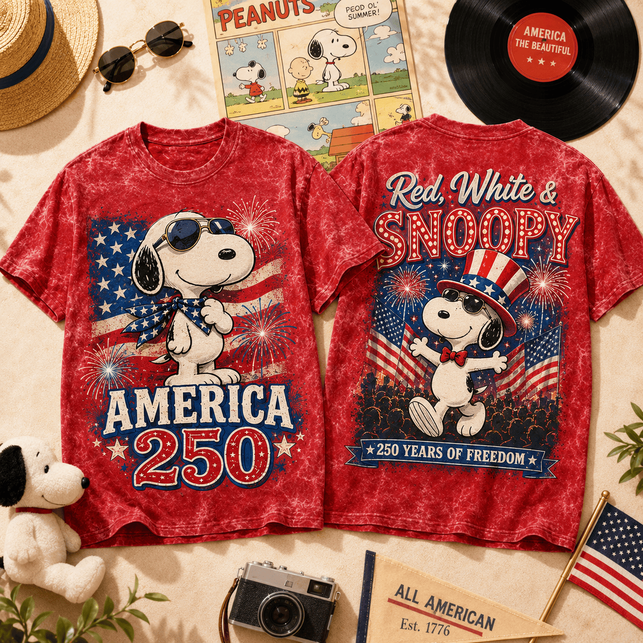 SNPY America 250 3D Shirt TD - Premium All-Over Print T-Shirt - Image 4
