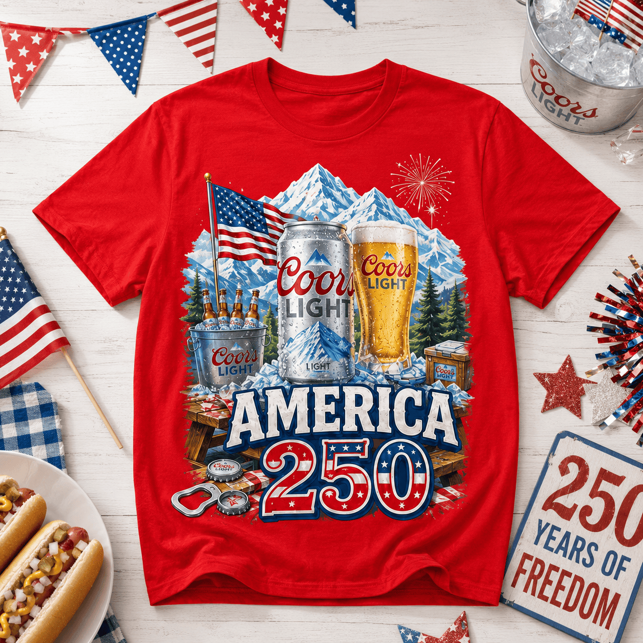CRL 250 Years of Freedom 3D All-Over Print Shirt - Image 2