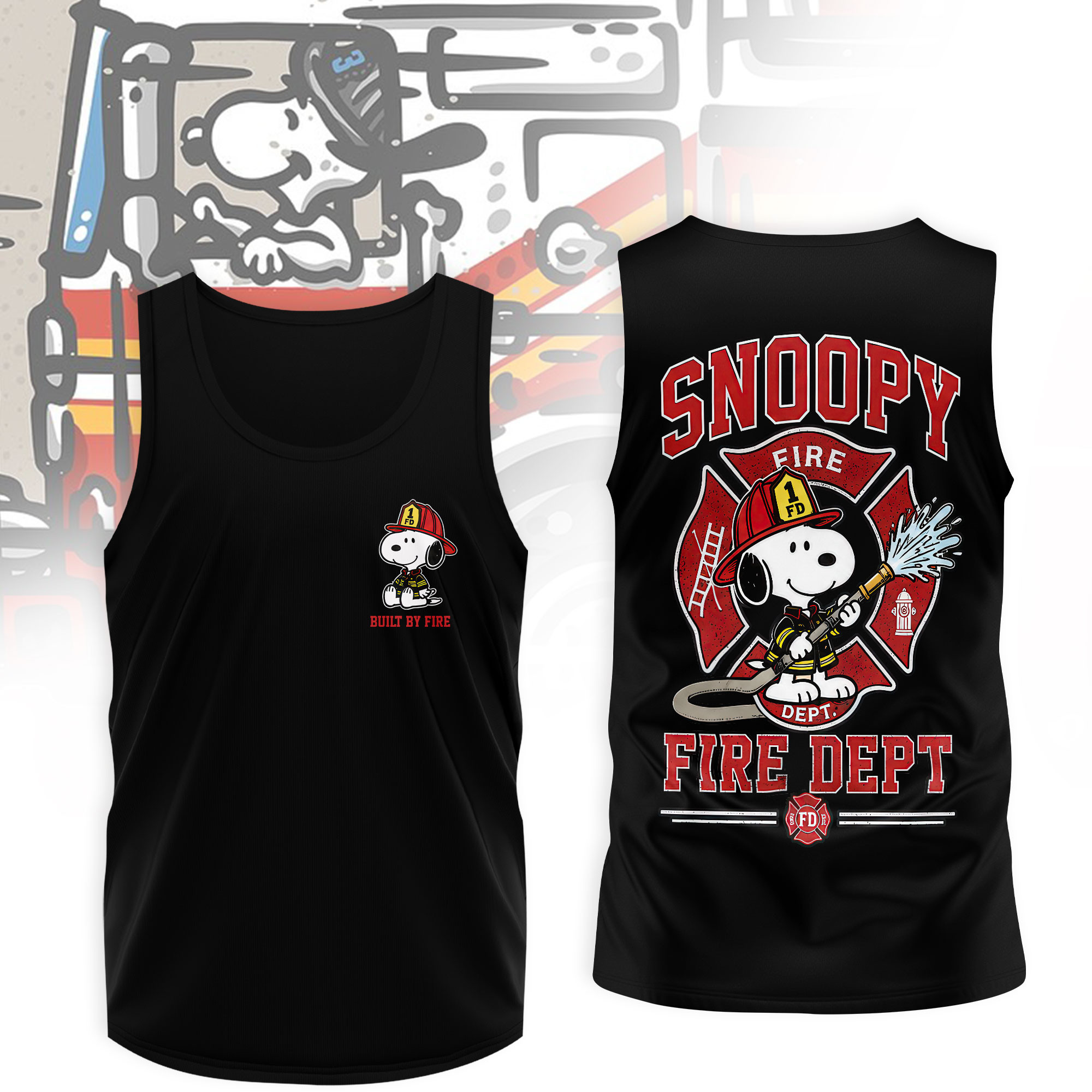 Snoopy All-Over Print T-Shirt – Premium Polyester-Cotton Blend - Image 15