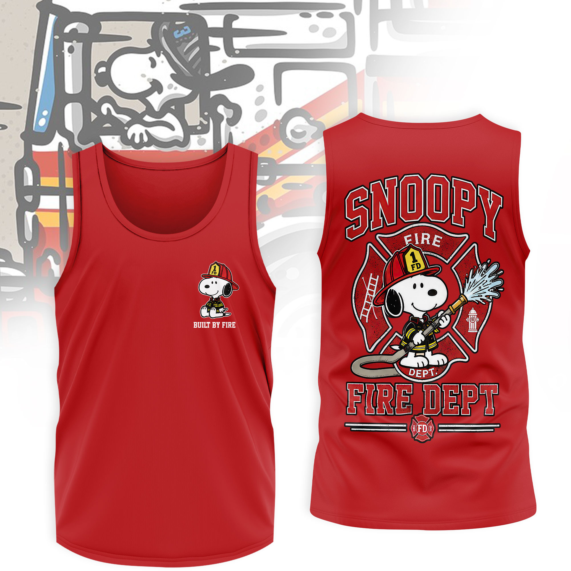 Snoopy All-Over Print T-Shirt – Premium Polyester-Cotton Blend - Image 5