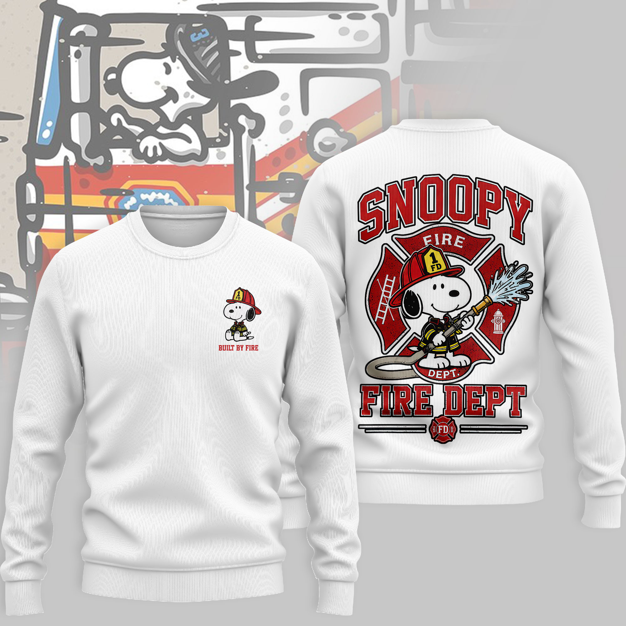 Snoopy All-Over Print T-Shirt – Premium Polyester-Cotton Blend - Image 12