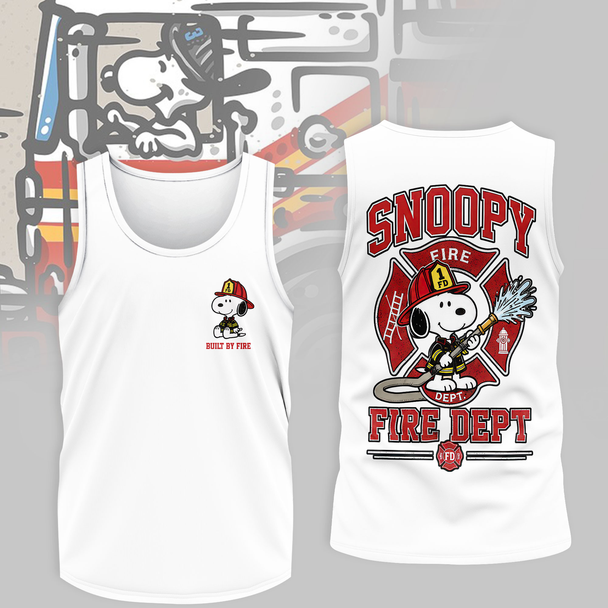 Snoopy All-Over Print T-Shirt – Premium Polyester-Cotton Blend - Image 10