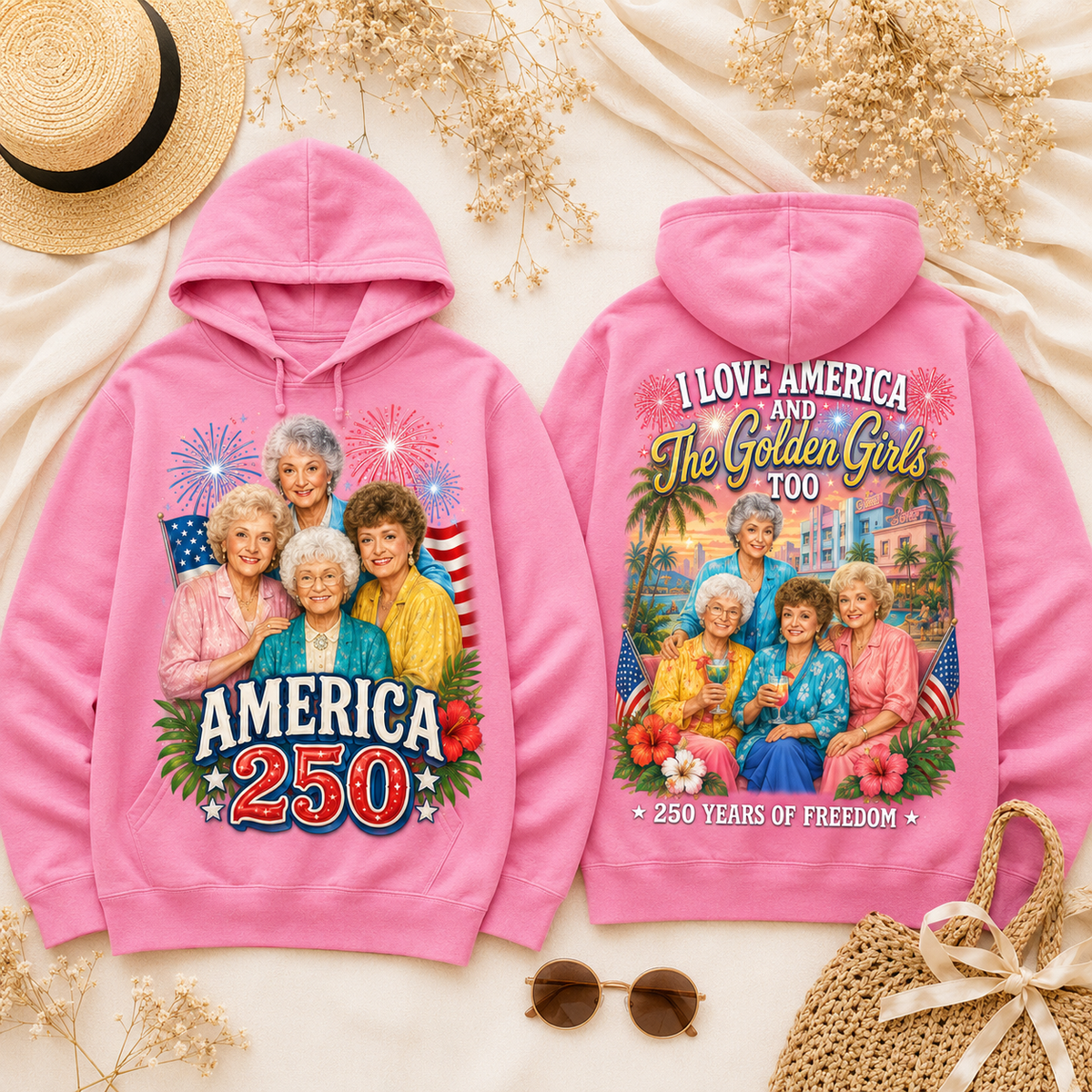 The Golden Girls Premium T-Shirt - 250 Years of Freedom Design, All-Over Print - Image 15
