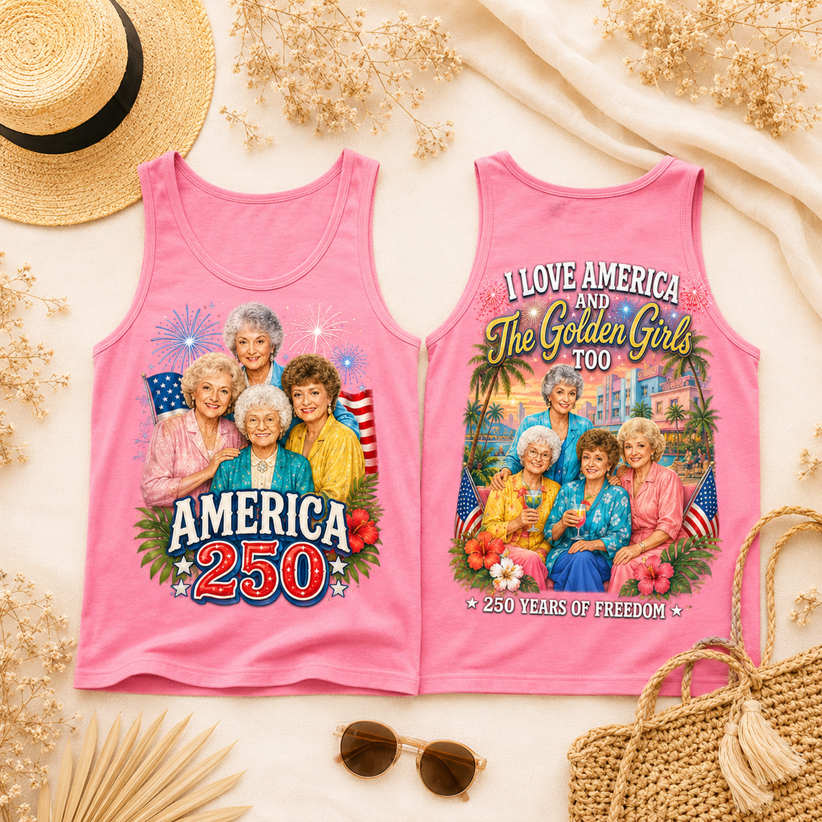The Golden Girls Premium T-Shirt - 250 Years of Freedom Design, All-Over Print - Image 13