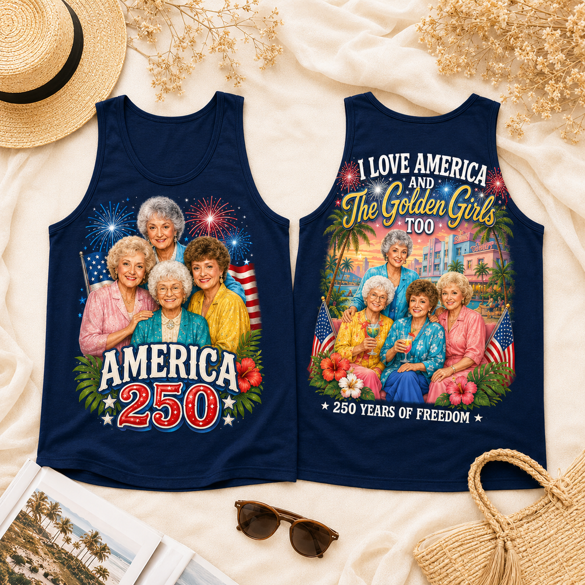 The Golden Girls Premium T-Shirt - 250 Years of Freedom Design, All-Over Print - Image 19