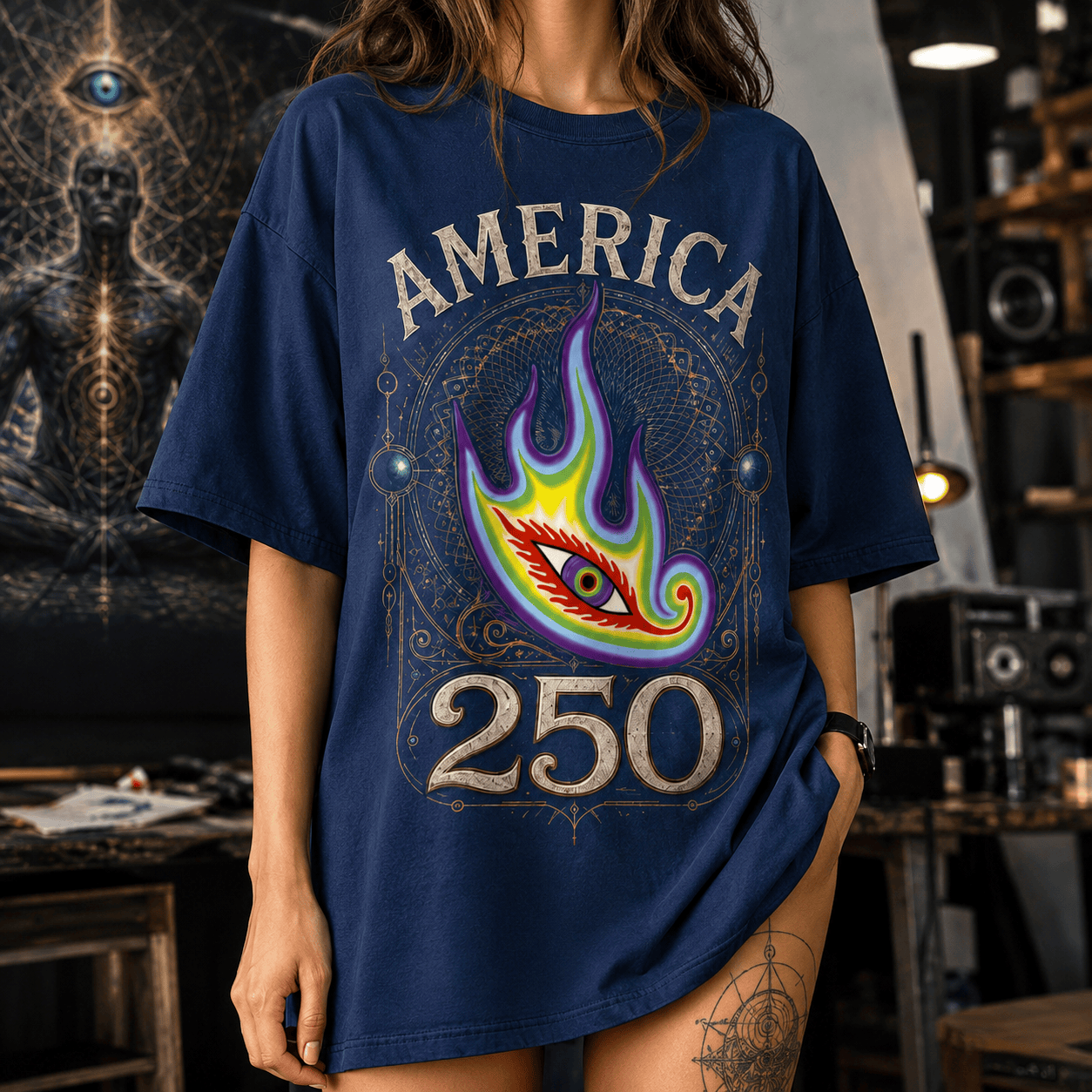 Tool Band Celebrate 250 Years of America 3D T-Shirt - Image 4