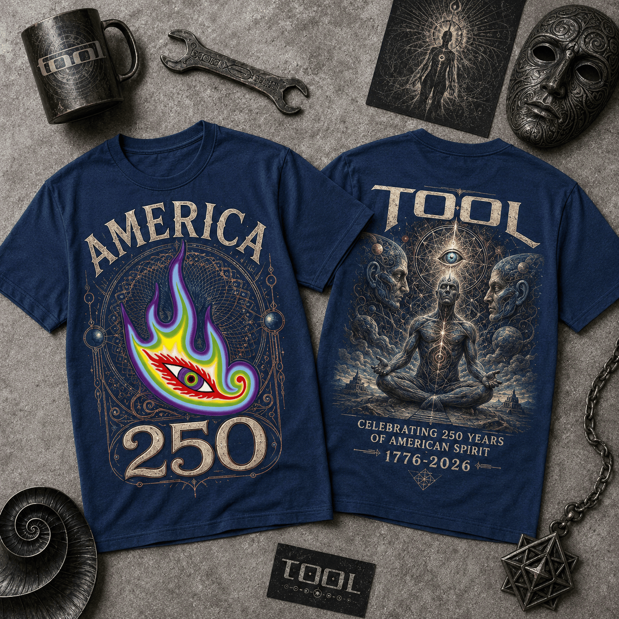 Tool Band Celebrate 250 Years of America 3D T-Shirt