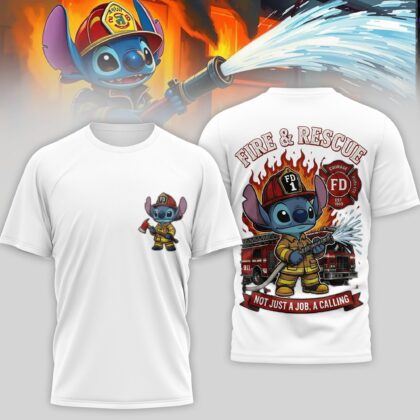 Stitch All-Over Print T-Shirt – 80% Polyester 20% Cotton