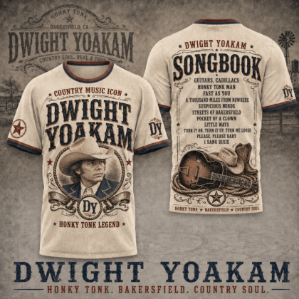 Dwight Yoakam Songbook All-Over Print T-Shirt
