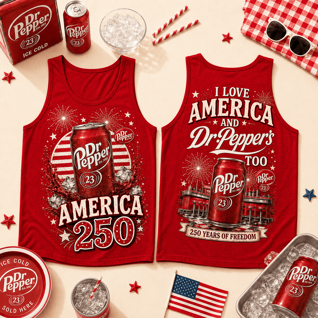 DPR 250 Years of Freedom All-Over Print T-Shirt - Image 7
