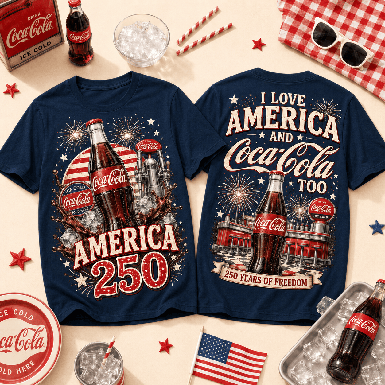 CCCL 250 Years Of Freedom 3D T-Shirt - All-Over Print - Image 11