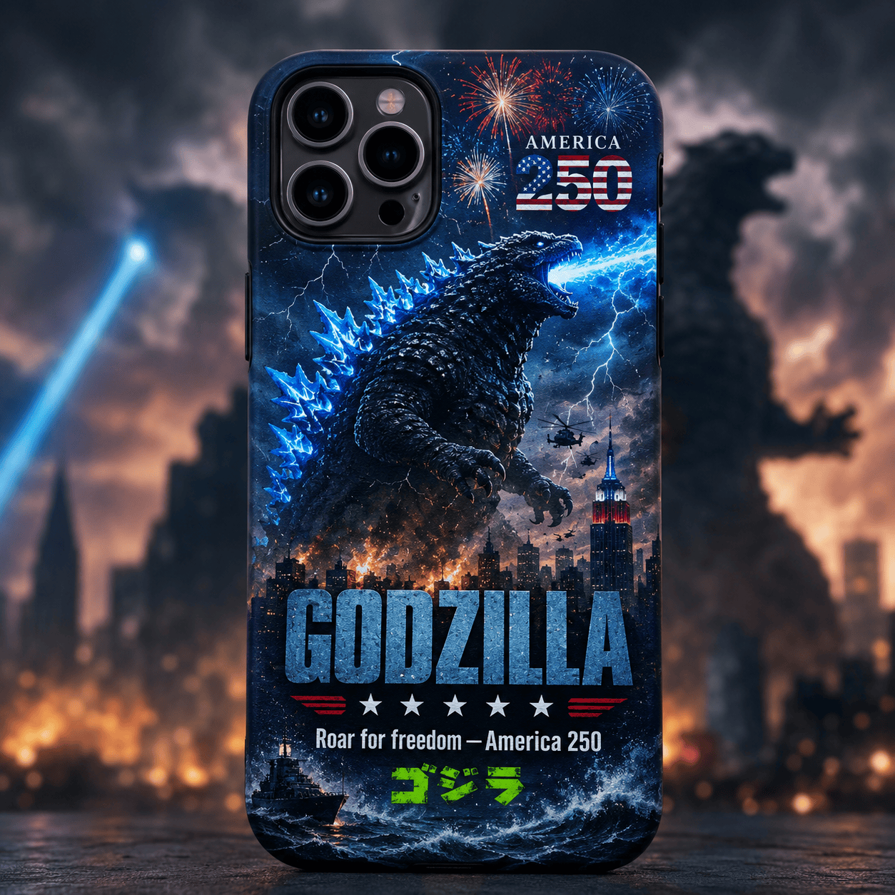 Godzilla Phone Case for iPhone 14 13 12 11 Samsung - Premium Silicone Protective Cover