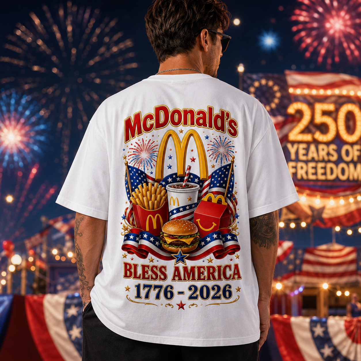 MDN America 250 3D All-Over Print T-Shirt NY - Image 5